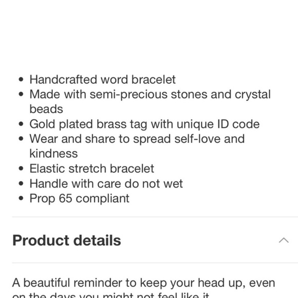 Little Words Project Optimistic Bracelet - Green and Gold - Picture 4 of 4